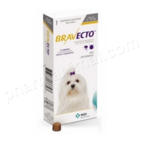 BRAVECTO CHIEN (2-4,5 KG) 1 cpr vrac O BRAVECTO CHIEN (2-4,5 KG) 1 cpr vrac O